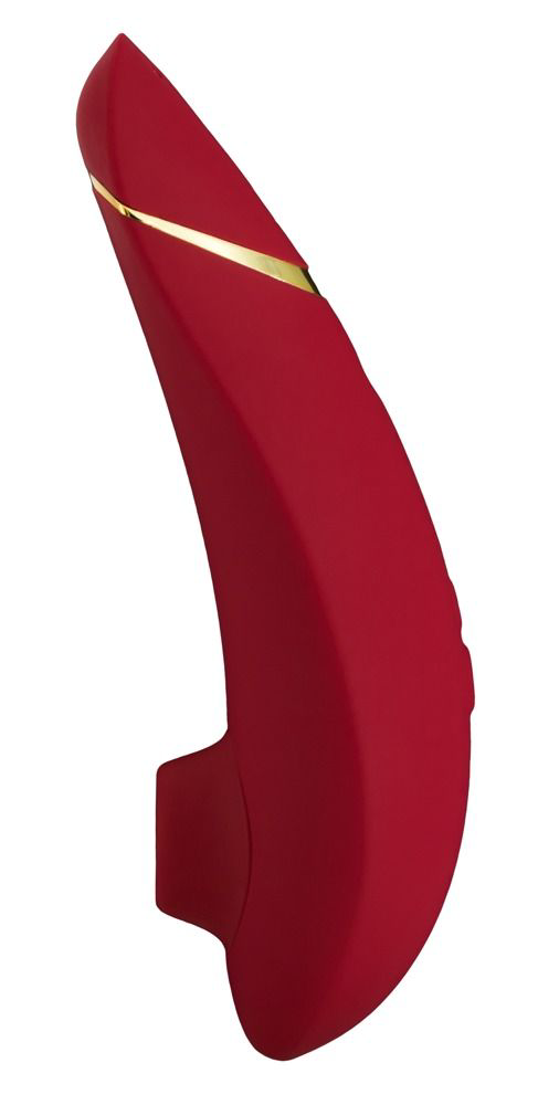 Красный бесконтактный клиторальный стимулятор Womanizer Premium - 1