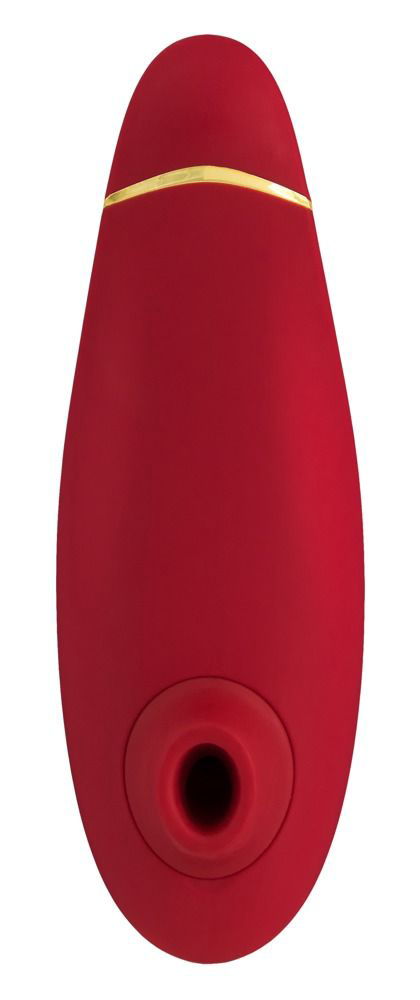 Красный бесконтактный клиторальный стимулятор Womanizer Premium - 2