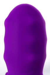 Фиолетовый вибратор JOS TATY с пульсирующими шариками - 21,5 см. - 9