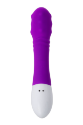 Фиолетовый вибратор JOS TATY с пульсирующими шариками - 21,5 см. - 4