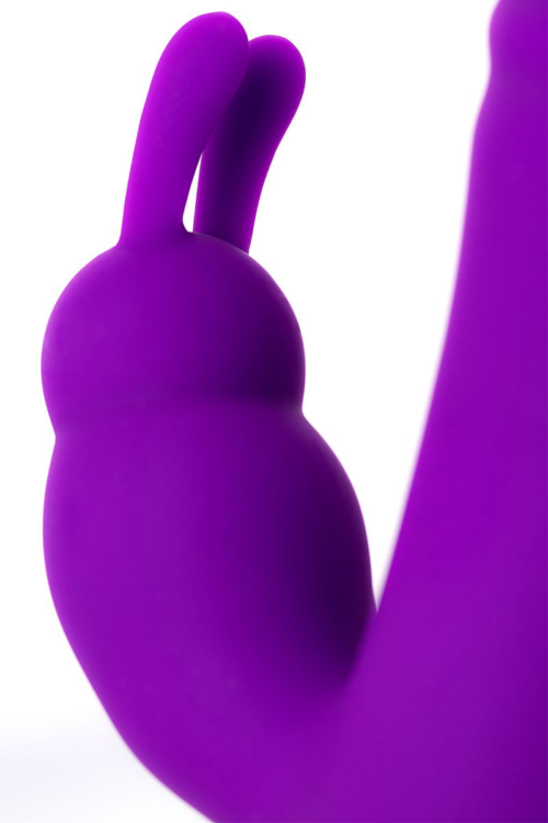 Фиолетовый вибратор JOS TATY с пульсирующими шариками - 21,5 см. - 8