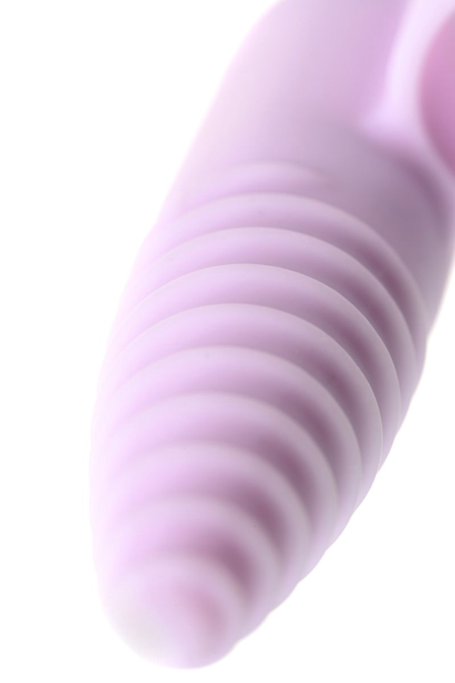 Нежно-розовая вибронасадка на палец для анальной стимуляции JOS NOVA - 9 см. - 7