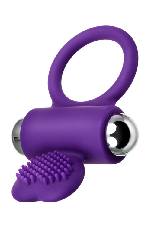 Фиолетовое виброкольцо с ресничками JOS PERY - 1