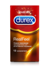 Презервативы Durex RealFeel для естественных ощущений - 12 шт. - 0