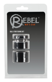 Набор из 3 колец для утяжки мошонки Rebel Ball Stretching Kit - 4