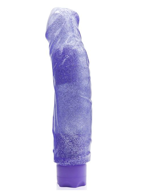 Фиолетовый водонепроницаемый вибратор JELLY JOY SWEET MOVE MULTI-SPEED VIBE - 20 см. - 0