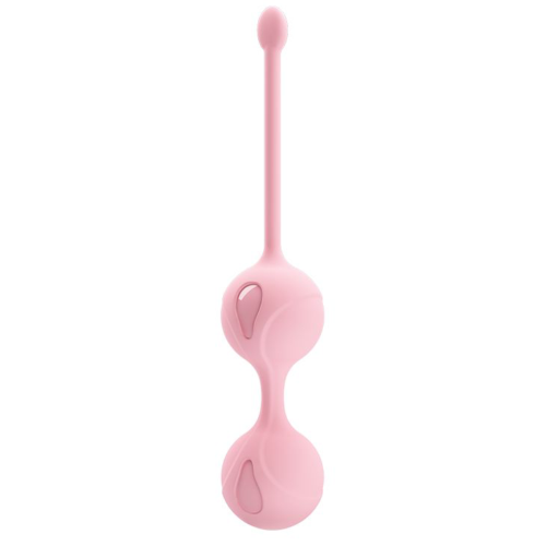 Нежно-розовые вагинальные шарики Kegel Tighten Up I - 0