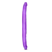 Фиолетовый двусторонний фаллоимитатор B Yours 16 Double Dildo - 40,6 см. - 2