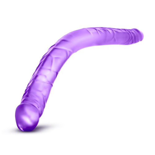 Фиолетовый двусторонний фаллоимитатор B Yours 16 Double Dildo - 40,6 см. - 0