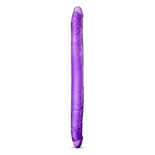 Фиолетовый двусторонний фаллоимитатор B Yours 16 Double Dildo - 40,6 см. - 1