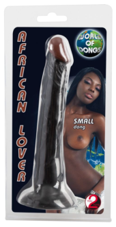 Чернокожий фаллоимитатор на присоске African Lover - 18 см. - 1