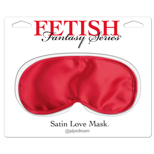 Красная сатиновая маска Satin Love Mask - 0