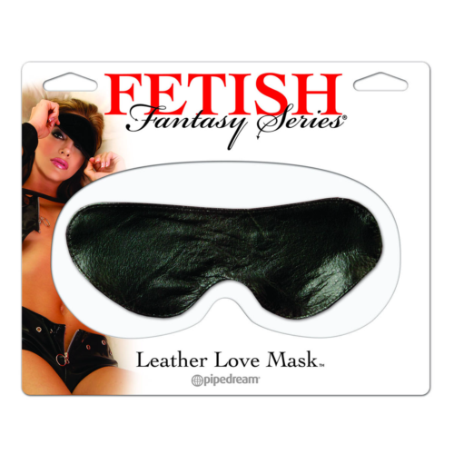 Кожаная маска на глаза Leather Love Mask - 0