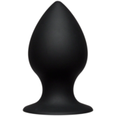 Чёрная анальная пробка Kink Ace Silicone Plug 4 - 10,16 см. - 0