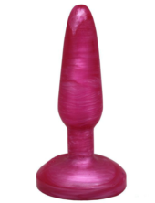 Розовая гелевая анальная пробка - 16 см. - 0