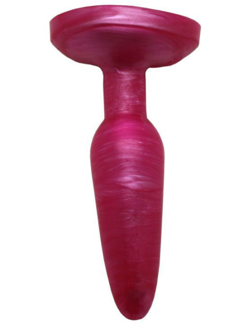 Розовая гелевая анальная пробка - 16 см. - 1