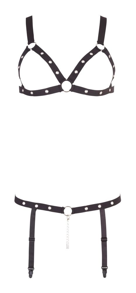 Эластичный откровенный комплект Bad Kitty Strap Bikini - 2