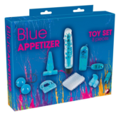 Голубой вибронабор из 8 предметов Blue Appetizer - 0