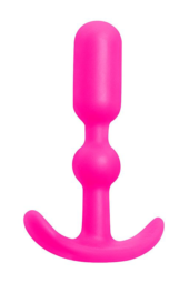 Розовая силиконовая анальная пробка Anal Anchor - 10,2 см. - 0