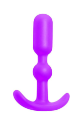 Фиолетовая силиконовая анальная пробка Anal Anchor - 10,2 см. - 0