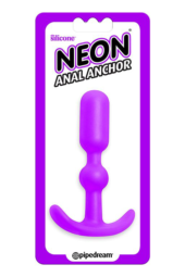 Фиолетовая силиконовая анальная пробка Anal Anchor - 10,2 см. - 1