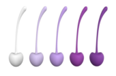 Набор из 5 вагинальных силиконовых шариков S-HANDE CHERRY - 1