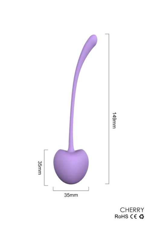 Набор из 5 вагинальных силиконовых шариков S-HANDE CHERRY - 7