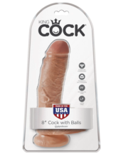 Фаллоимитатор-мулат 8 Cock with Balls - 21,3 см. - 4