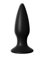 Чёрная малая анальная вибропробка Small Rechargeable Anal Plug - 10,9 см. - 0