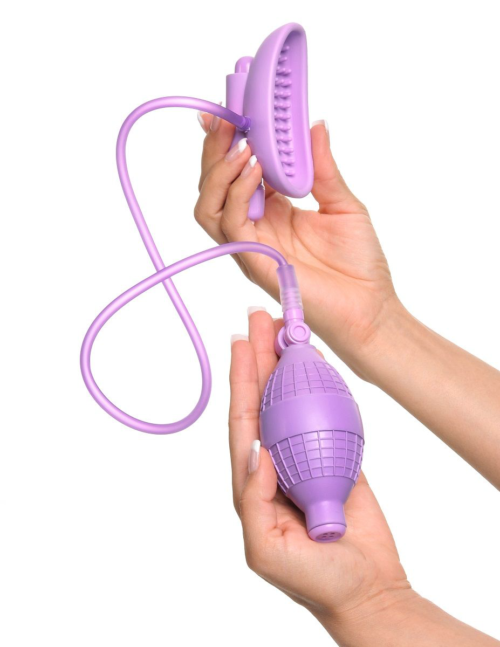 Сиреневая вакуумная вибропомпа для вагины Sensual Pump-Her - 3