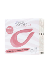 Розовый многофункциональный стимулятор для пар Satisfyer Partner Multifun 2 - 5