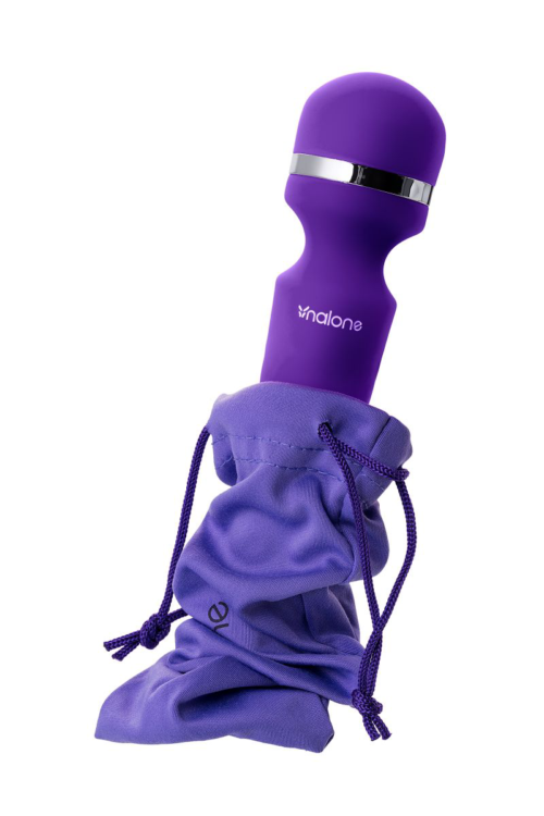 Фиолетовый вибромассажер Nalone Rock - 3