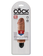 Кофейный вибратор-реалистик 5 Vibrating Stiffy - 16,5 см. - 2