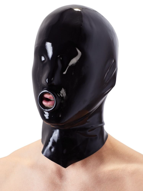 Шлем-маска на голову с отверстием для рта - 0