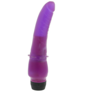 Фиолетовый вибратор с юбочкой шипов DDC PURPLE MULTISPEED VIBRATOR - 17,8 см. - 0