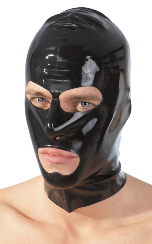 Шлем-маска на голову с отверстиями для рта и глаз - 0
