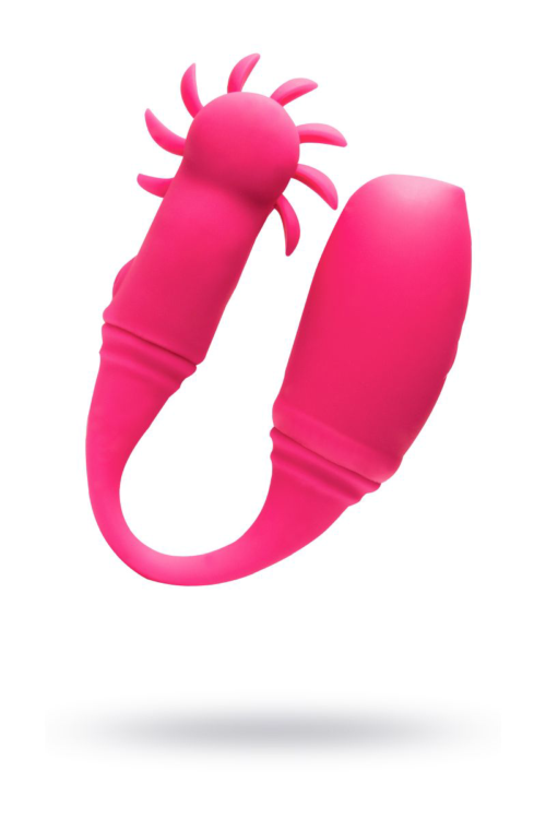 Розовый вибратор KAWAII DAISUKI 4 для одновременной вагинальной и клиторальной стимуляции - 1