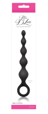 Чёрная анальная цепочка Perles D Lux Short - 16,5 см. - 1