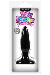 Чёрная анальная мини-пробка Jelly Rancher Pleasure Plug Mini - 8,1 см. - 0