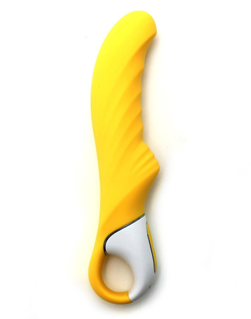 Жёлтый вибратор Satisfyer Vibes Yummy Sunshine - 22,5 см. - 1