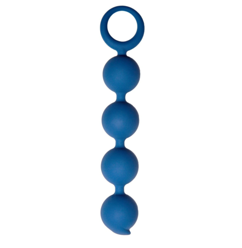 Синяя анальная цепочка Appulse - 15 см. - 0