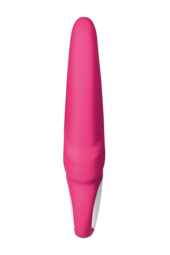Ярко-розовый вибратор Satisfyer Vibes Mr. Rabbit с клиторальным отростком - 22,1 см. - 3