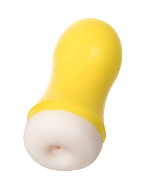 Мастурбатор-анус A-Toys в желтой колбе - 0