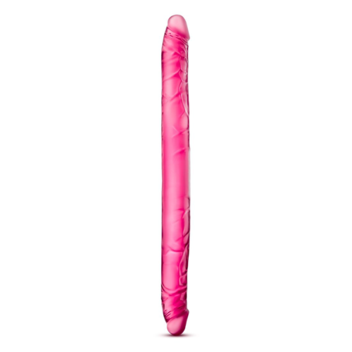 Розовый двусторонний фаллоимитатор B Yours 16 Double Dildo - 40,6 см. - 1