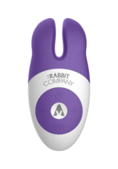 Фиолетовый вибростимулятор с ушками The Lay-on Rabbit - 1