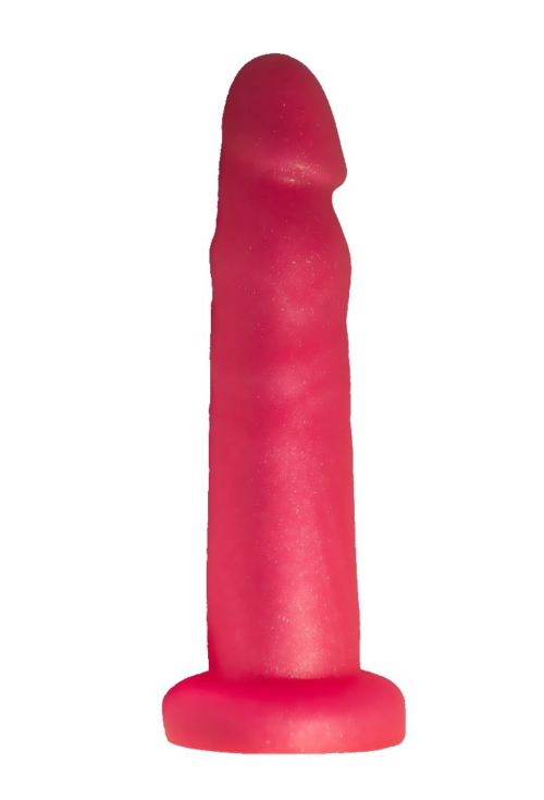 Розовый гелевый анальный фаллоимитатор - 14,5 см. - 0