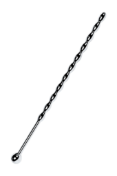 Серебристый длинный уретральный плаг-косичка TOYFA Metal - 15,7 см. - 1