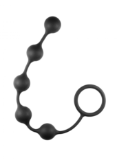 Чёрная анальная цепочка Classic Anal Beads - 31,5 см. - 0