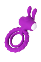 Фиолетовое эрекционное кольцо на пенис JOS GOOD BUNNY - 2