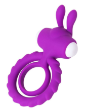 Фиолетовое эрекционное кольцо на пенис JOS GOOD BUNNY - 0